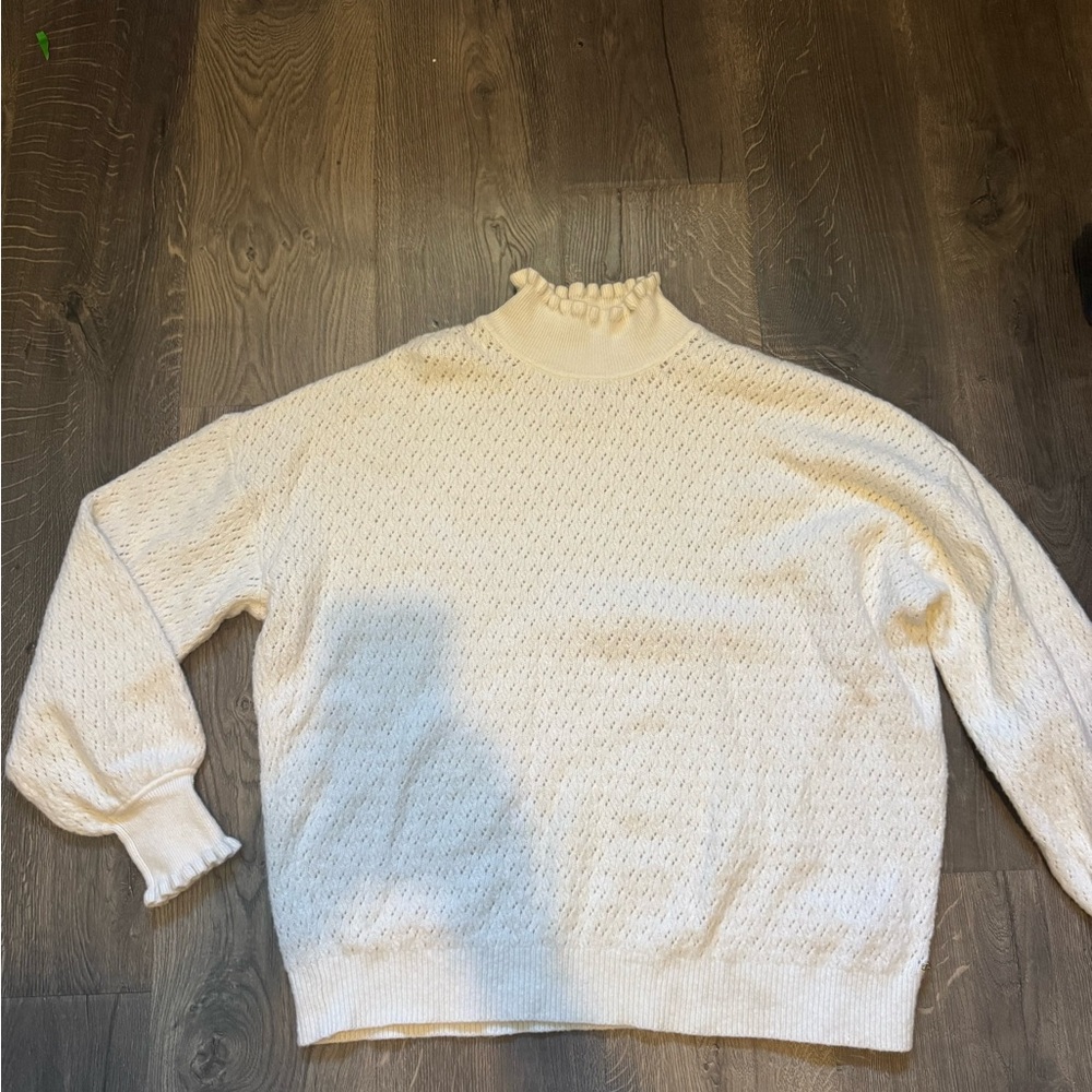 EUC Ted Baker Cream Cowl Neck Sweater
